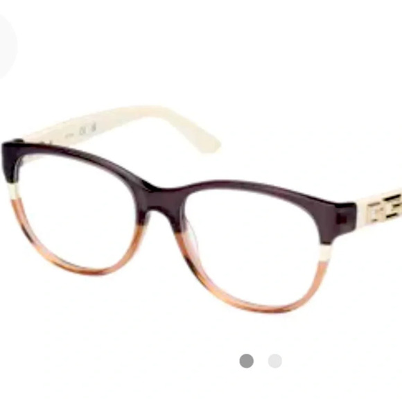 Guess GU2980 Eyeglasses Frames 020 Transparent Gray Light Brown/Cream. NWT main image 6